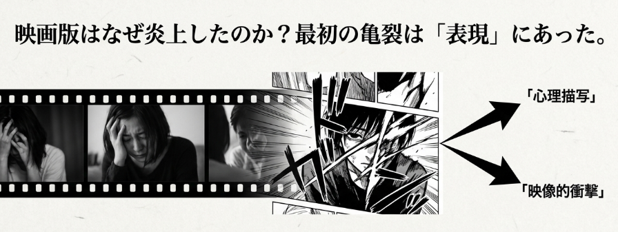 映画版と原作漫画の違い 心理描写と映像的衝撃