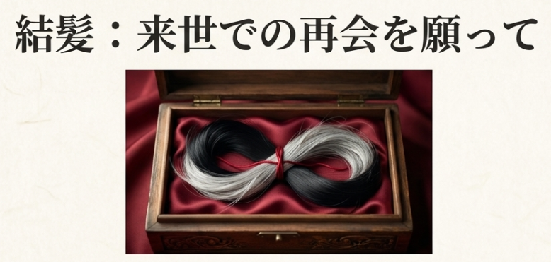 乾隆帝が晩年に大切にした如意の遺髪と自らの白髪を混ぜた結髪の小箱